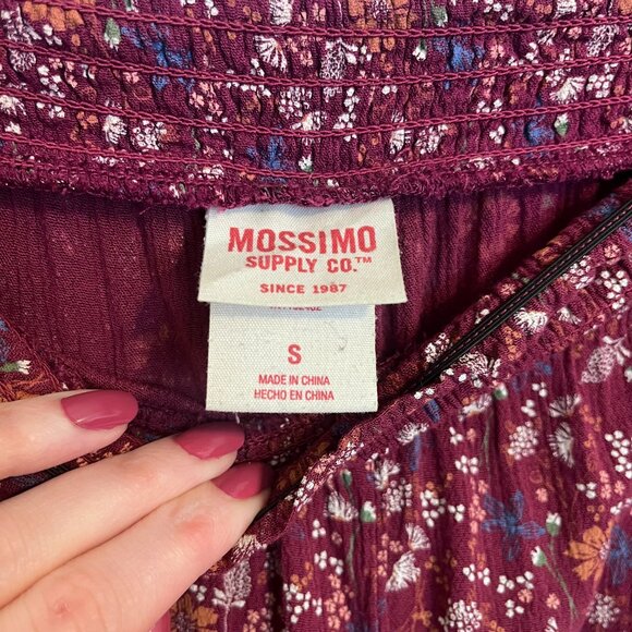 Mossimo Floral Boho Print Palazzo Pants Women Size S - Picture 10 of 11